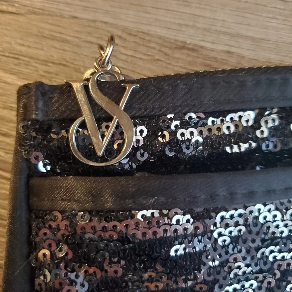 Victoria's Secret Satin & Sequin Pouch